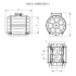 <p>BVK EC buisventilator maatvoering afbeelding 2</p>